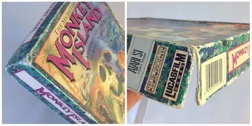 The Secret of Monkey Island game box on the condition sold in eBay auction.